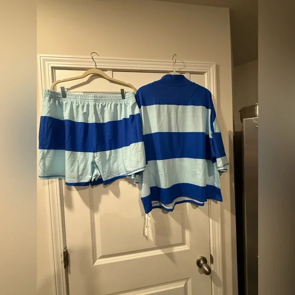 Blue strip 2 piece set - Picture 3 of 3